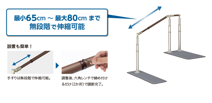 値下げ値打ち AT-C-E800-S接続手すりセット 592-353 キャップ付 アロン化成 取寄品 JAN 4970210032978 入浴用品 