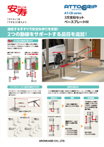 アットグリップ ３方支柱セット・ベースプレートM