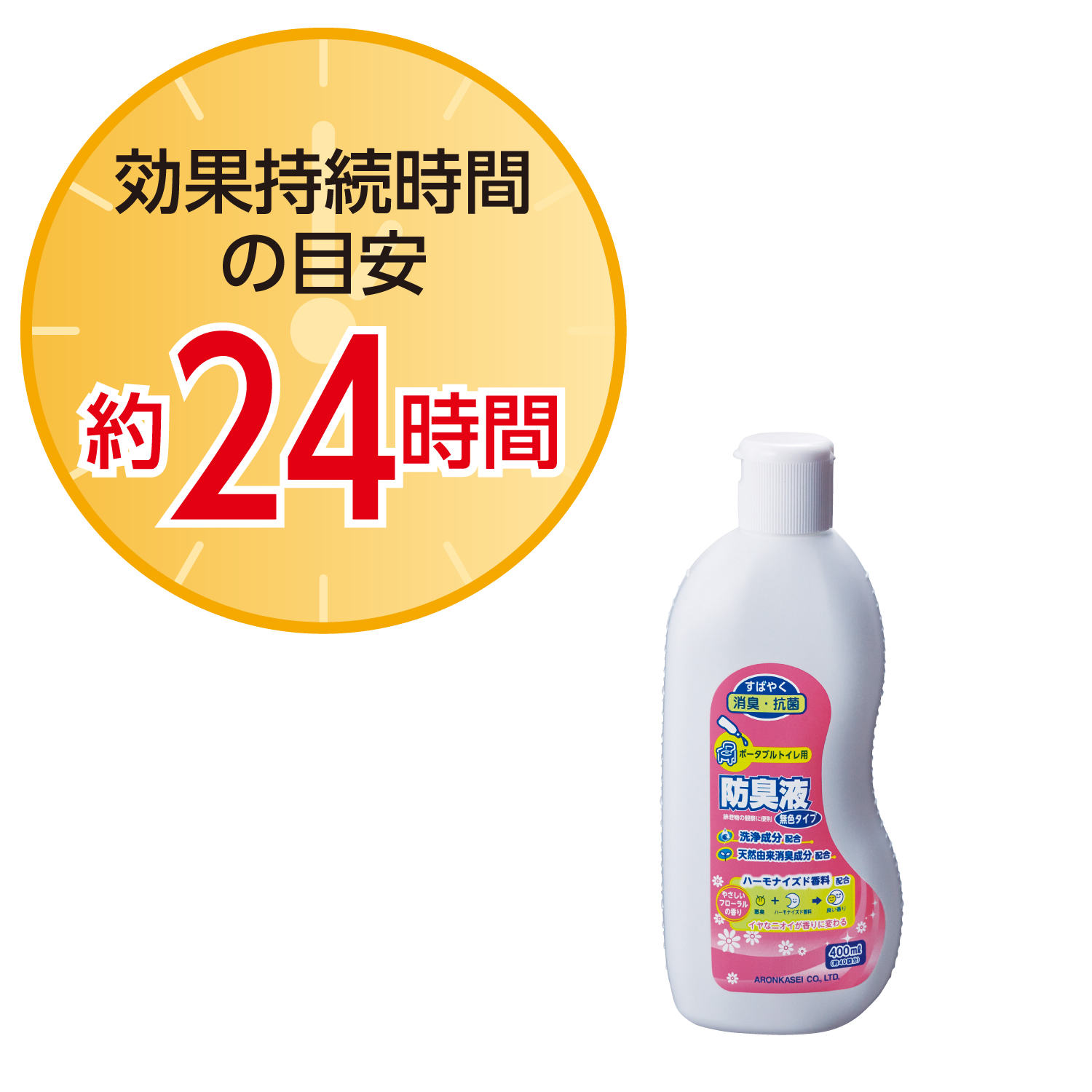 ポータブルトイレ用防臭液（無色タイプ） ｜ 【安寿】の介護用品