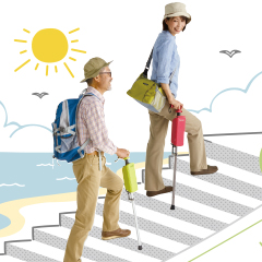 写真:ハイキングや小旅行