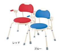 ひじ掛け付シャワーベンチ K-TH“くるり130” 製品写真